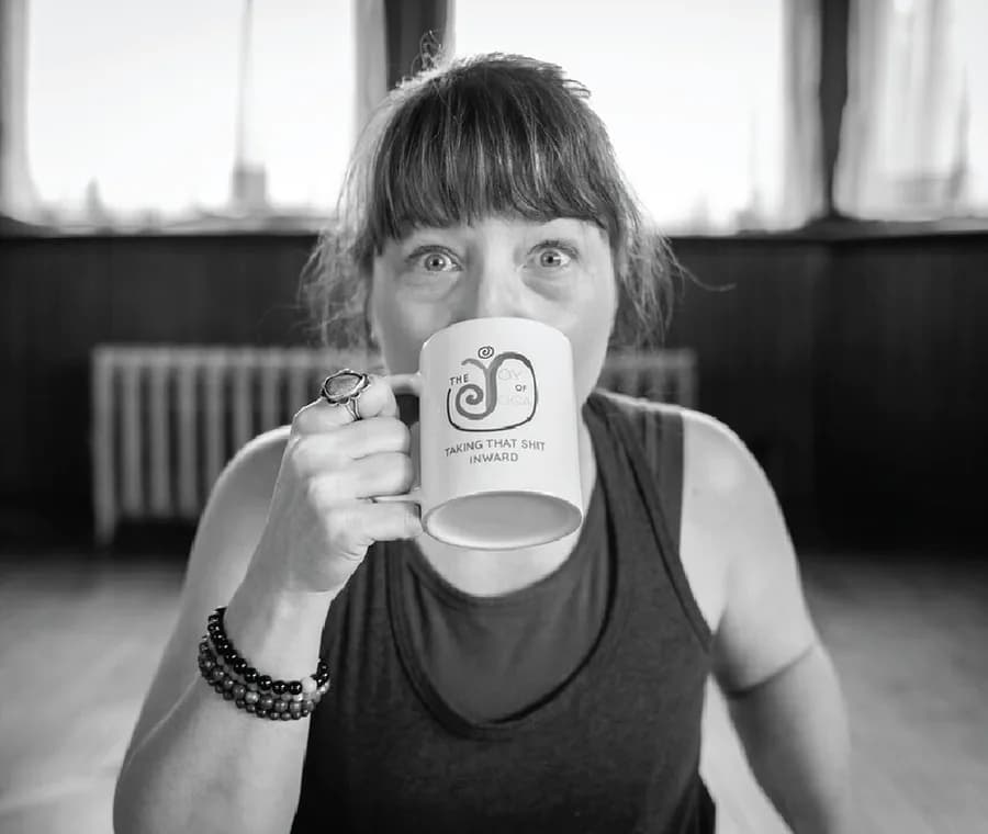 Portrait of Christina Anne Willingham, Yoga Business Coach behind the joy of yoga
