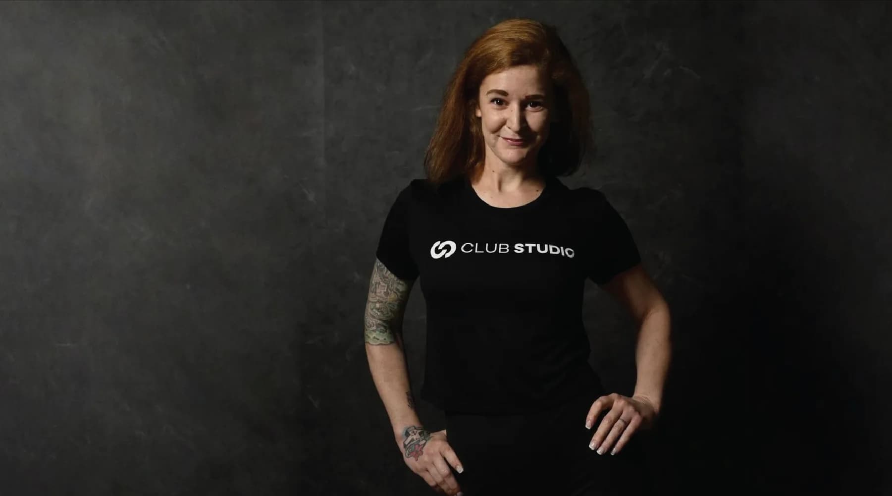 Black-and-white portrait of Carly Isleib, Yoga Teacher behind carlysyoga.org