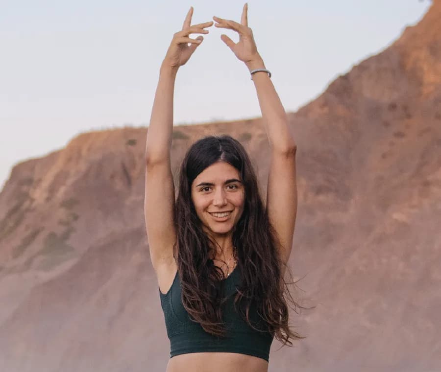 Portrait of Giulia Scodanibbio, Yoga Teacher behind lunarla.com.au